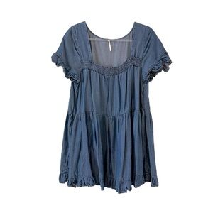 Free People Blue Mini Dress